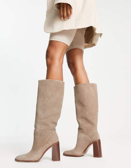 Mango boots beige sale