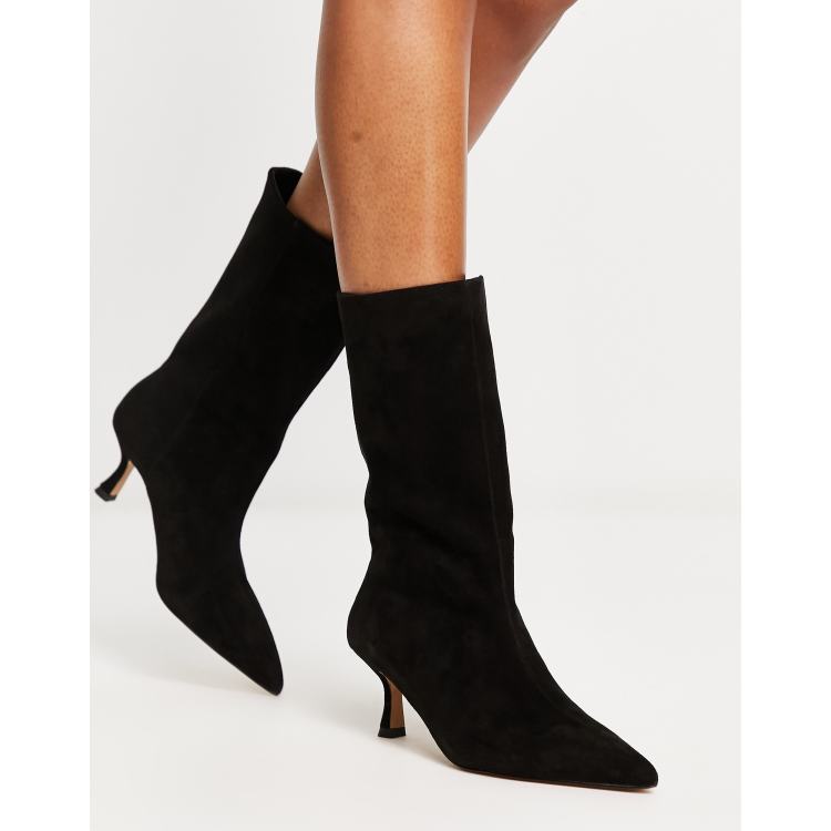 Low heel hot sale stiletto boots