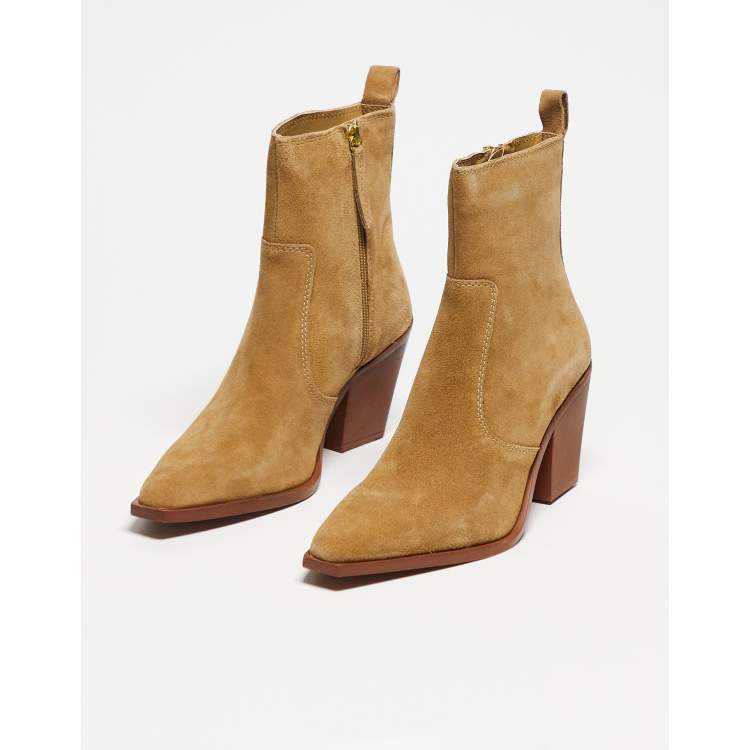 Mango suede shop ankle boots