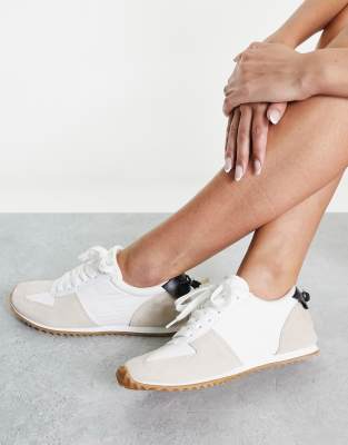 mango white trainers