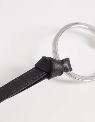 Mango Super Slim Belt In Black