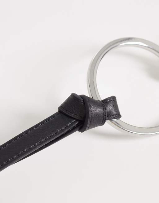 Mango super slim belt in black, 2 of 3