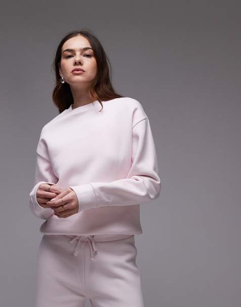Mango - Superzacht sweatshirt in vaalroze, deel van co-ord set - view 1