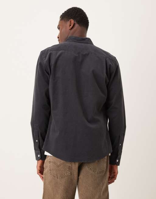 Mango - Surchemise en velours côtelé - Anthracite, 3 de 5