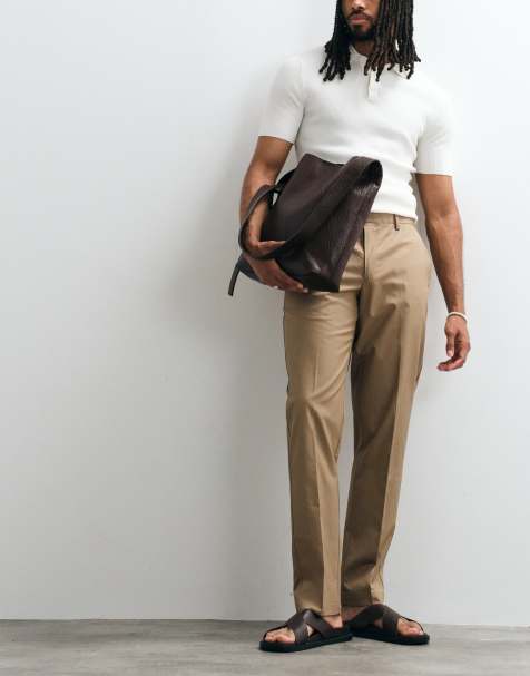 Mango - Svampefarvede skræddersyede bukser - view 1