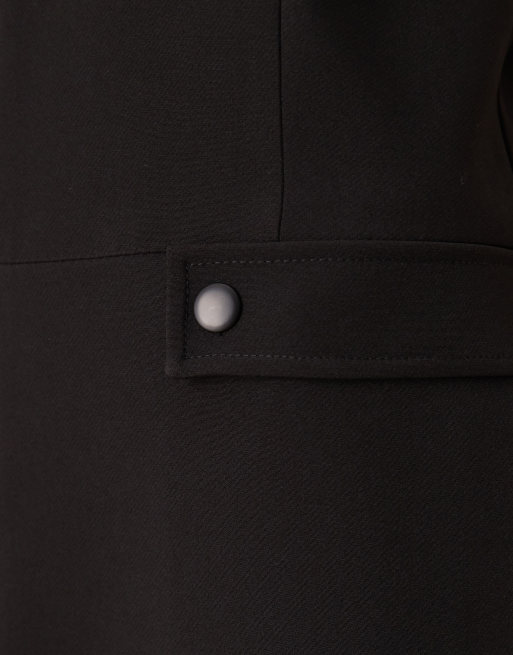 Mango – Svart, ärmlös, figurnära jumpsuit, 3 av 4