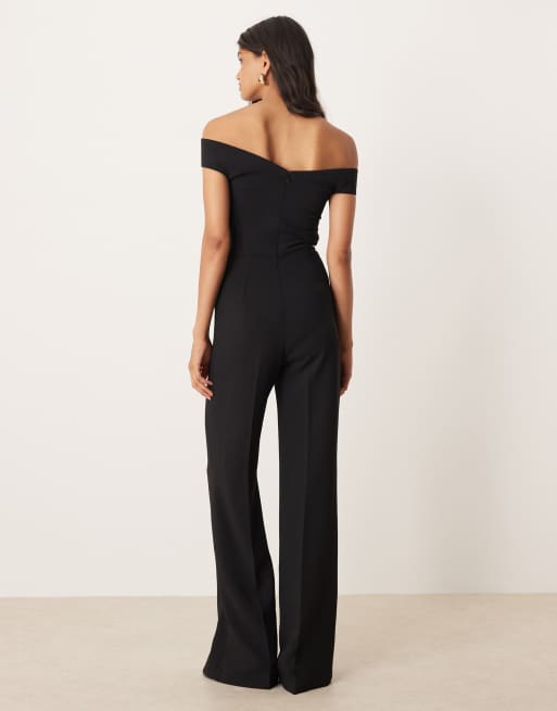 Mango – Svart jumpsuit med bara axlar, 3 av 4