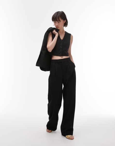 Mango – Svart klassisk kostym i kort design - view 1