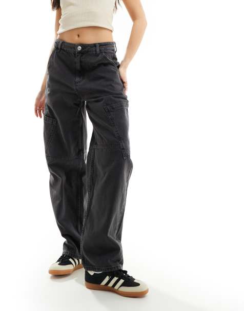 Mango – Svarta mom jeans i oversize - view 1