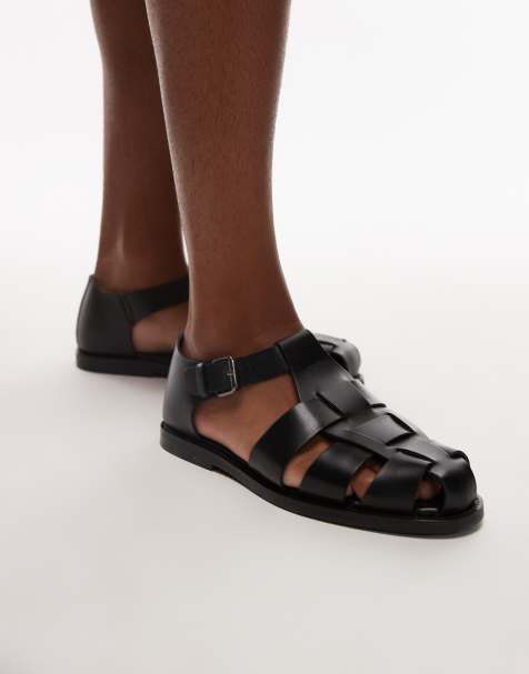 Mango – Svarta sandaler med burdesign - view 1