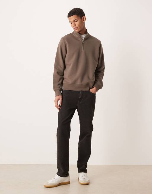 Mango - Sweat à col montant zippé - Marron, 2 de 5