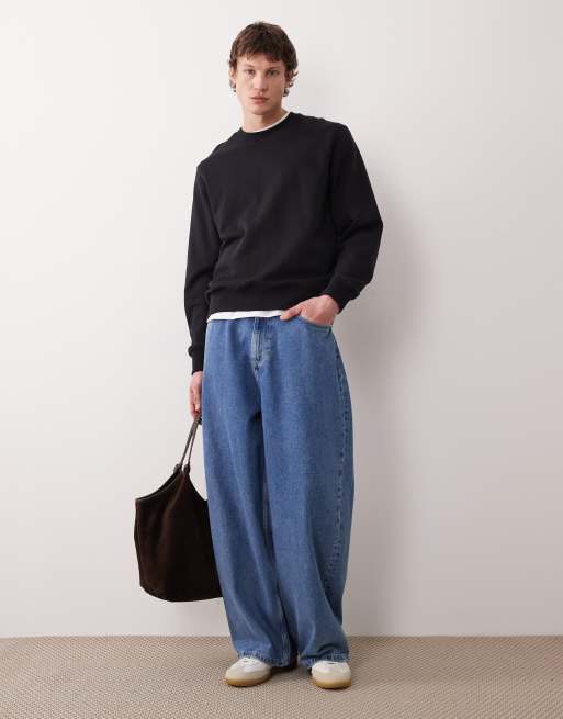 Mango - Sweat décontracté en coton - Bleu marine, 2 de 5