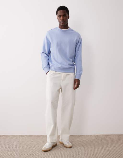 Mango - Sweat décontracté en coton - Bleu pâle, 5 de 5