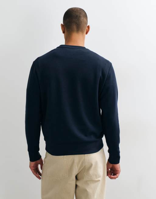 Mango sweat-shirt riche en coton bleu marine, 5 de 5