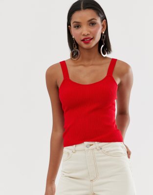 asos red top