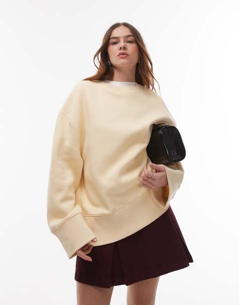 Mango – Sweatshirt in Blassgelb - view 1