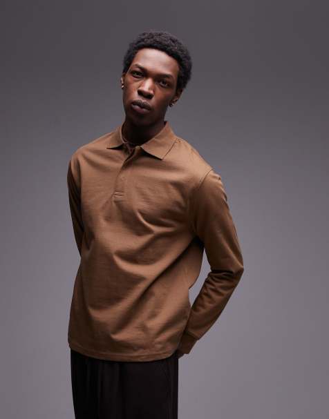 Mango – Sweatshirt in Dunkelbraun mit Kragendetail - view 1