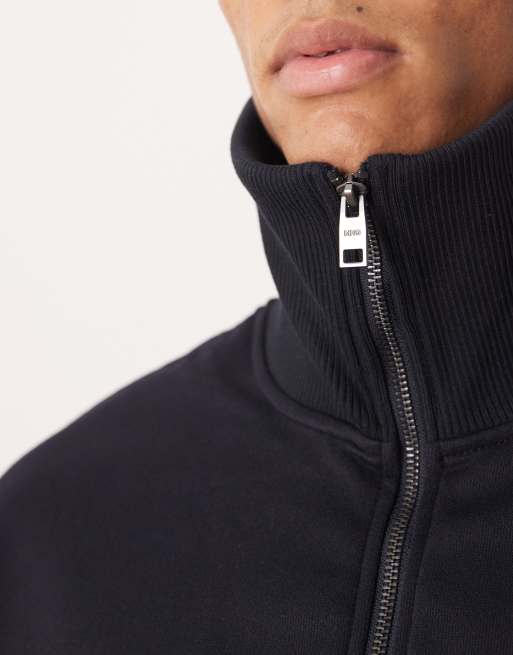 Mango – Sweatshirt in Marineblau mit Reißverschluss, 5 von 5