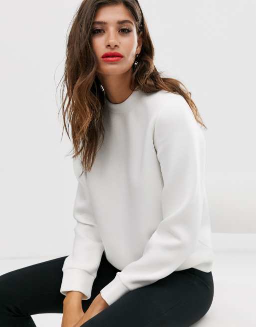 Mango sweatshirt in white