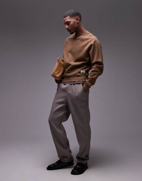 Mango - Sweatshirt met ronde hals in lichtbruin - view 1