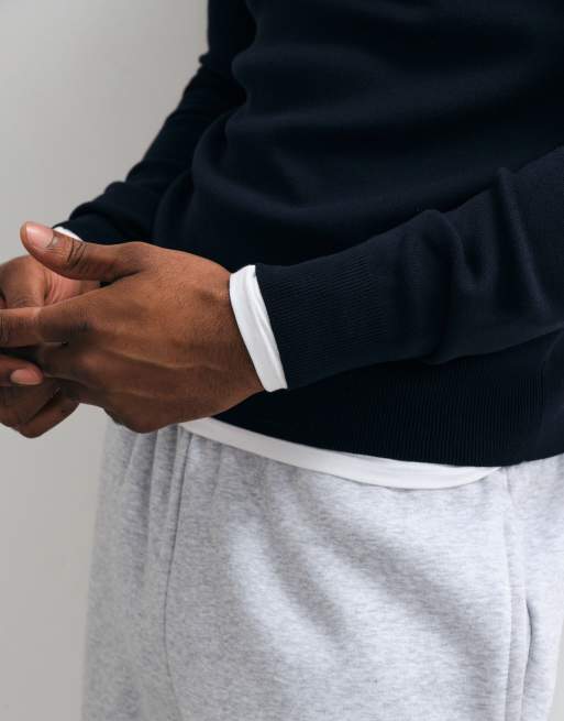 Mango sweter dzianinowy z wełny w kolorze granatowym, 2 z 5