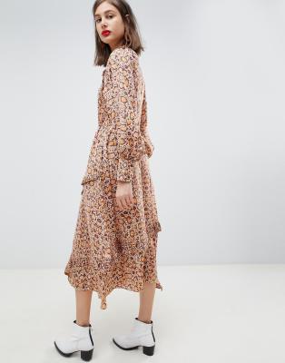 mango snake print dress