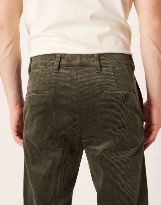 Mango – Sztruksowe spodnie o zwężanym kroju w kolorze khaki, 5 z 5