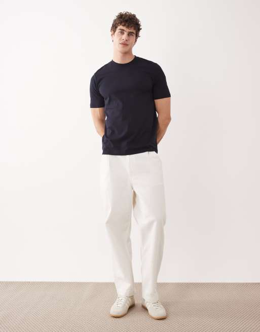 Mango - T-shirt ajusté coupe classique - Bleu marine, 2 de 5