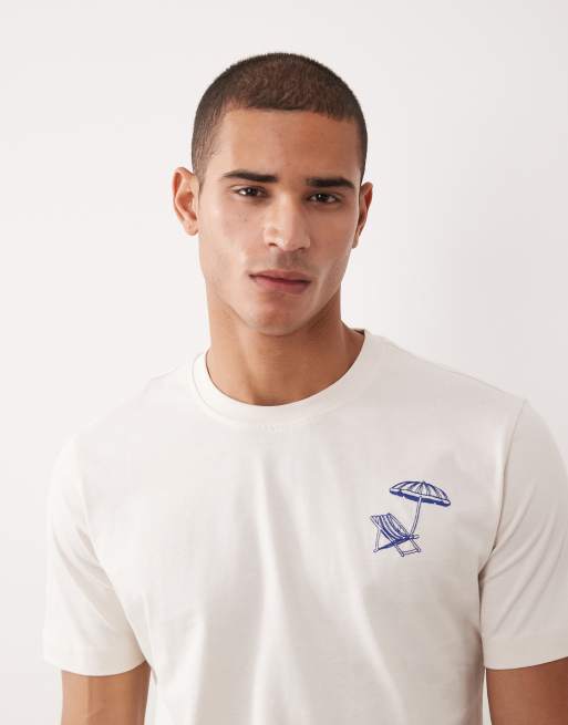 Mango – – T-Shirt aus 100% Baumwolle in Weiß mit Stickerei, 2 von 5