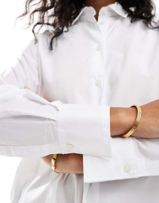 Mango - T-shirt basic bianca, 2 di 4