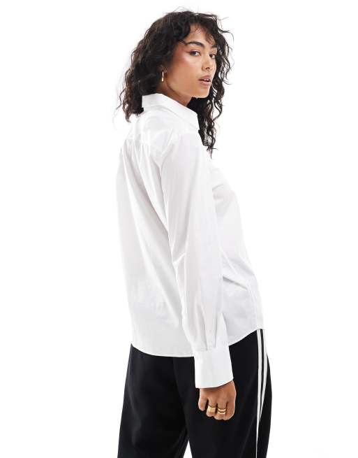 Mango - T-shirt basic bianca, 4 di 4