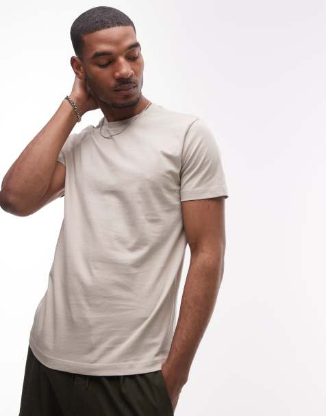 Mango - T-shirt basique à manches courtes - Beige - view 1