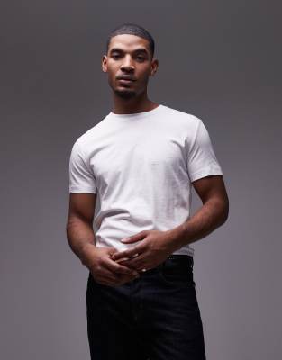 Mango - T-shirt basique à manches courtes - Blanc