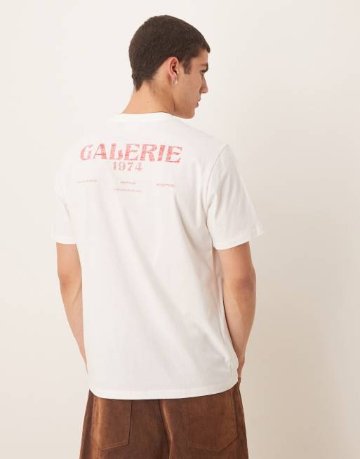 Mango - T-Shirt bianca vestibilità comoda con stampa sul retro, 3 di 4