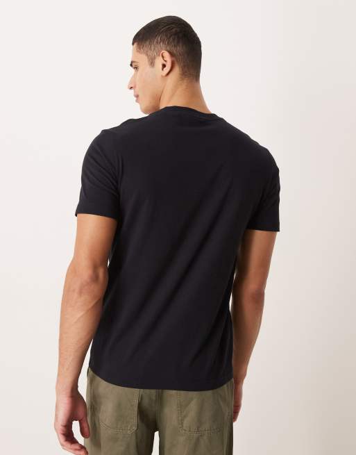 Mango - T-shirt comoda blu navy con scollo a V, 3 di 5
