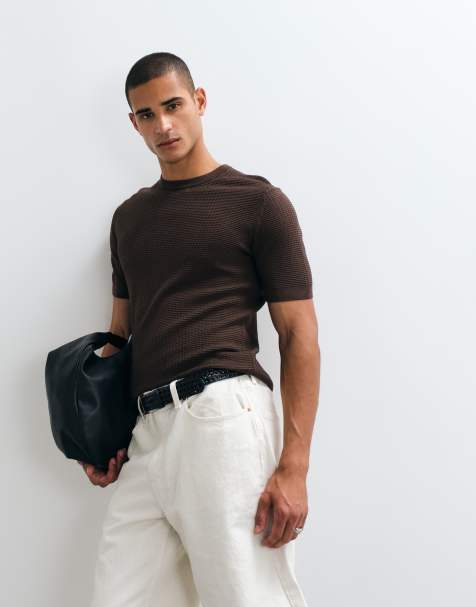 Mango - T-shirt comoda marrone - view 1