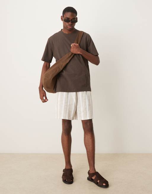 Mango - T-shirt coupe classique en crépon - Marron, 2 de 4