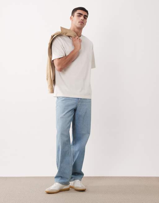 Mango - T-shirt décontracté en pur coton - Écru, 2 de 5