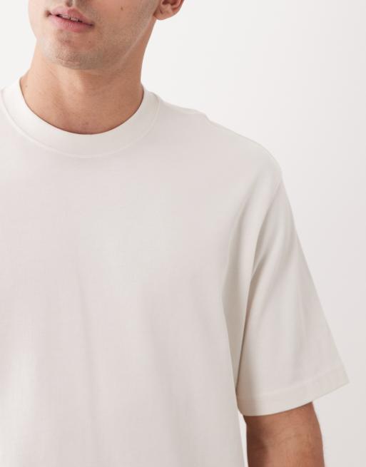 Mango - T-shirt décontracté en pur coton - Écru, 3 de 5