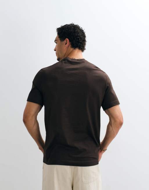 Mango T-shirt i brun, 2 af 5