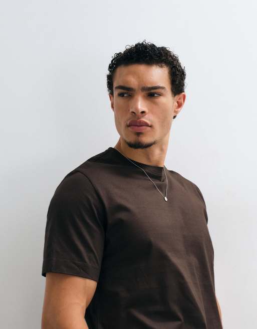 Mango T-shirt i brun, 4 af 5