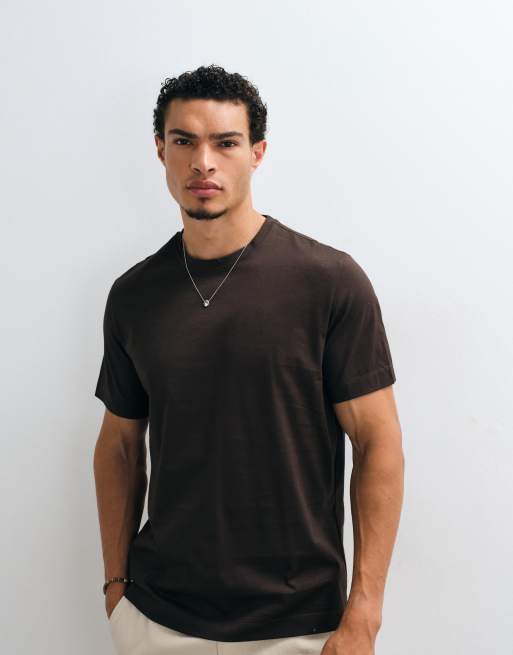 Mango T-shirt i brun, 5 af 5