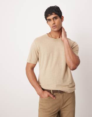 Mango - T-shirt léger - Beige clair-Neutre