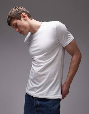 Mango - T-shirt moulant - Blanc
