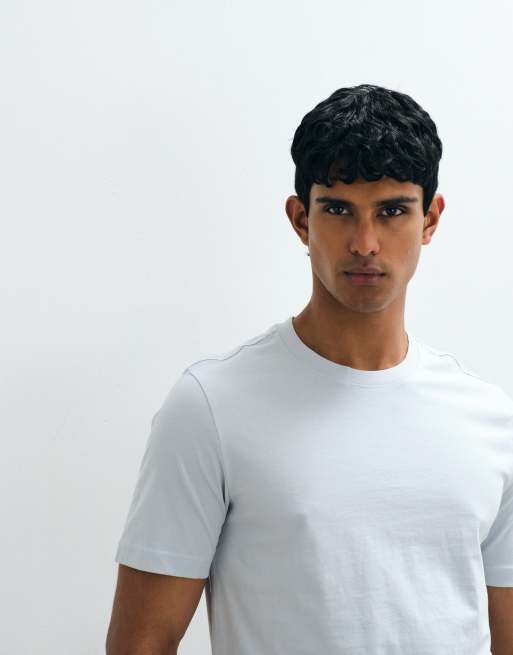 Mango - T-shirt slim classica turchese, 2 di 5