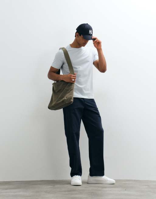 Mango - T-shirt slim classica turchese, 3 di 5