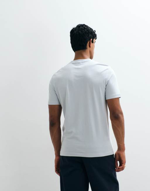 Mango - T-shirt slim classica turchese, 4 di 5