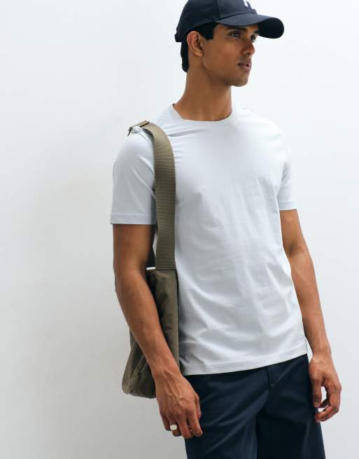 Mango - T-shirt slim classica turchese, 5 di 5