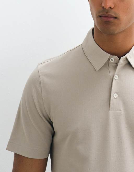 Mango - T-shirt stile polo écru vestibilità classica, 2 di 5
