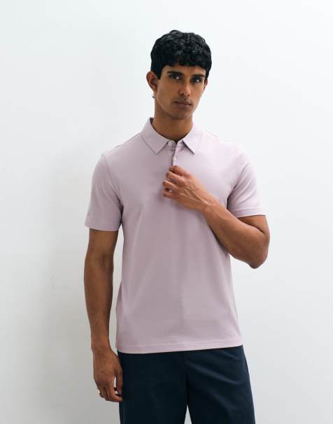 Mango - T-shirt stile polo rosa chiaro vestibilità classica - view 1